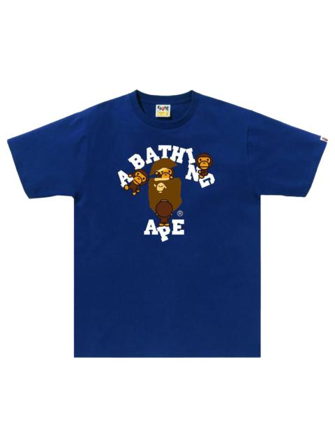 BAPE College Milo Tee 'Blue'