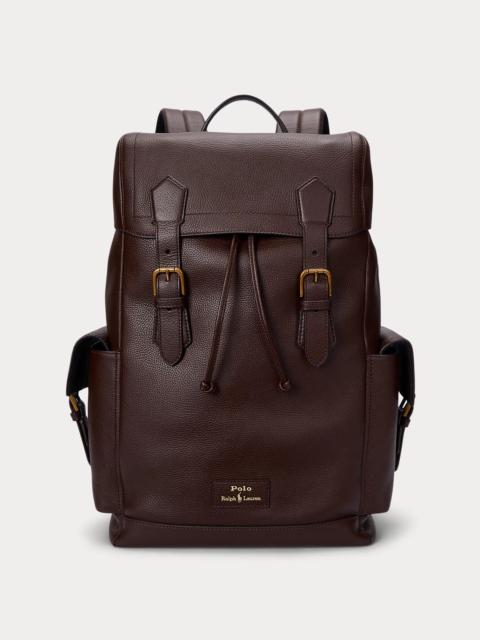 Polo Ralph Lauren Pebbled Leather Backpack