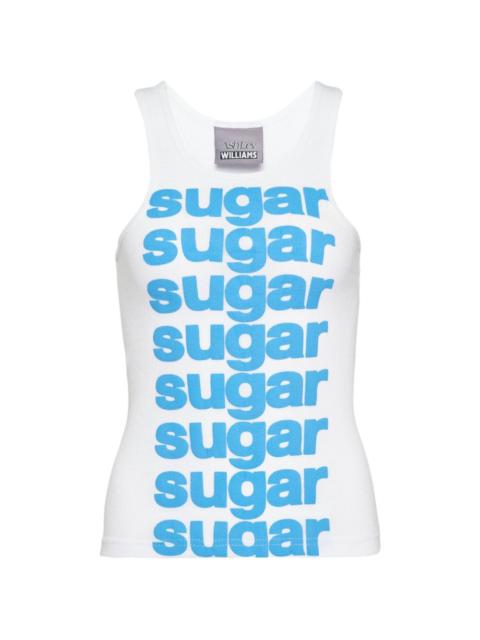 ASHLEY WILLIAMS Sugar slogan-print vest