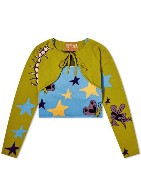 BRAIN DEAD Brain Dead Buggin' Out Neppy Bolero Sleeve Cardigan