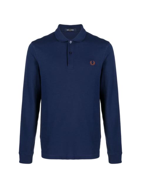 Tennis logo-embroidered piquÃ© polo shirt