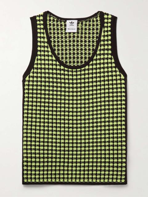 adidas Originals + Wales Bonner Slim-Fit Open-Knit Recycled Crochet-Knit Tank Top