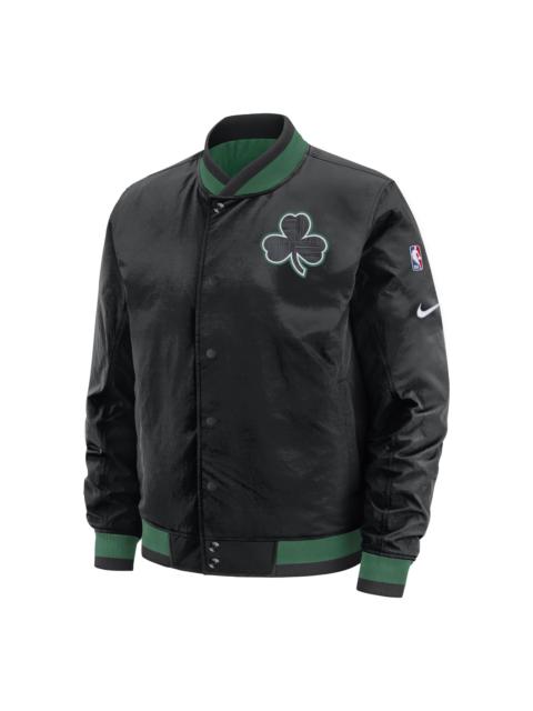 Nike NBA Boston Celtics Reversible Sports Jacket Black Green Blackgreen AV6581-010