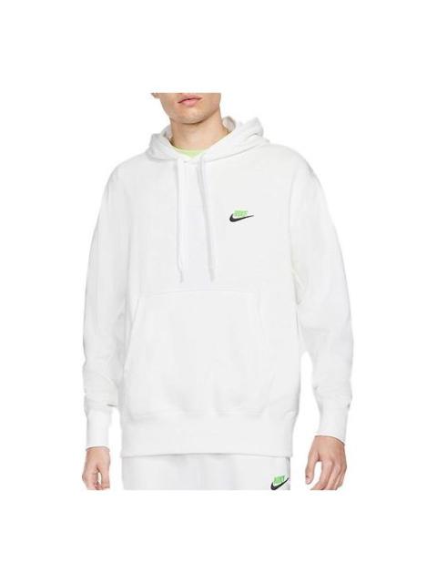 Nike Nike Sportswear French Terry Embroidered Logo hooded Long Sleeves White DA0024-100