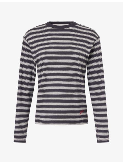 DAMSON MADDER. Lilah Striped Cotton-Blend T-Shirt