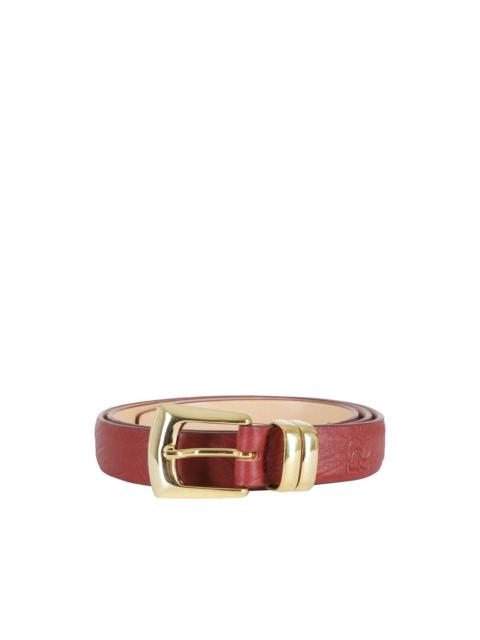 MAGDA BUTRYM logo-debossed grained leather belt