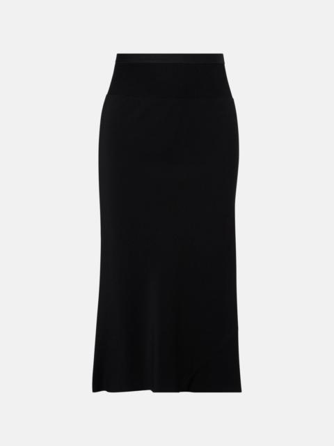 Rick Owens Charmeuse midi skirt