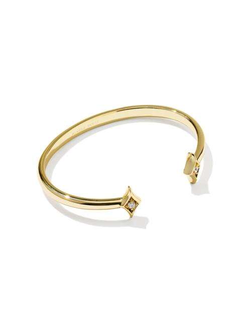 KENDRA SCOTT Kinsley Crystal Gold Cuff Bracelet