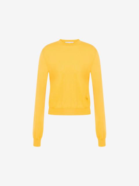 Moschino WOOL AND SILK PULLOVER GOLDEN M