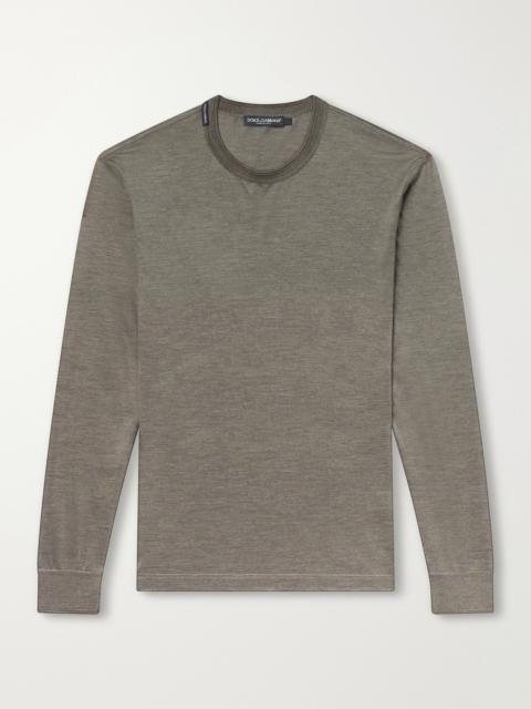 Dolce & Gabbana Pastello Silk-Jersey T-Shirt