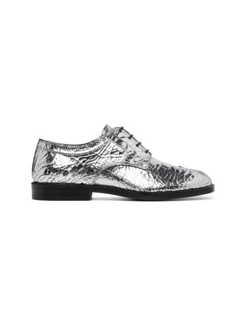 Maison Margiela Silver Tabi Broken Mirror Derbys