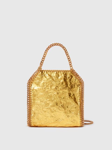 Stella McCartney Crinkled Metallic Falabella Mini Tote Bag