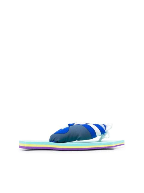 Marmo-print Scuba flip flops