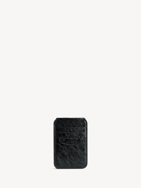 BALENCIAGA Men's Le City Magnet Card Holder With Stand in Black