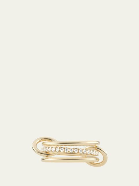 Spinelli Kilcollin 18K Yellow Gold Sonny 3 Link Ring