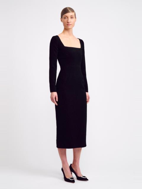 EMILIA WICKSTEAD Erletta Dress in Black Double Crepe