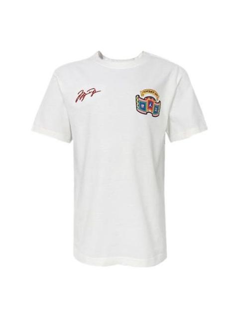 Jordan Air Jordan 'Chinese New Year' Casual Sports Crew Neck Tee Men's White DH9205-133