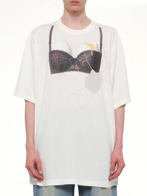 doublet Egg Bra T-Shirt in White