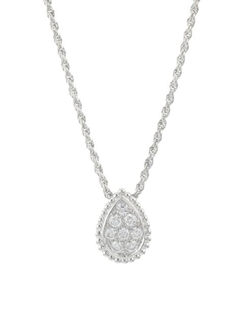 Boucheron Women's Serpent Boheme 18K White Gold & Diamond Teardrop Necklace - White Gold