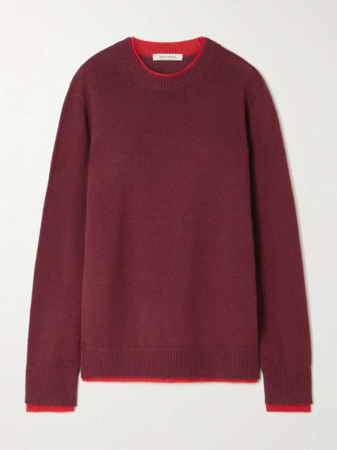 Steady two-tone cashmere sweater