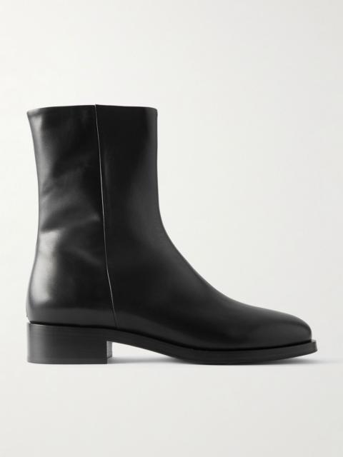 Aeyde Vincent leather ankle boots Black