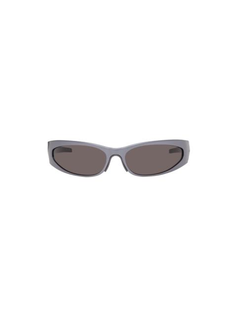 Gray Wraparound Sunglasses