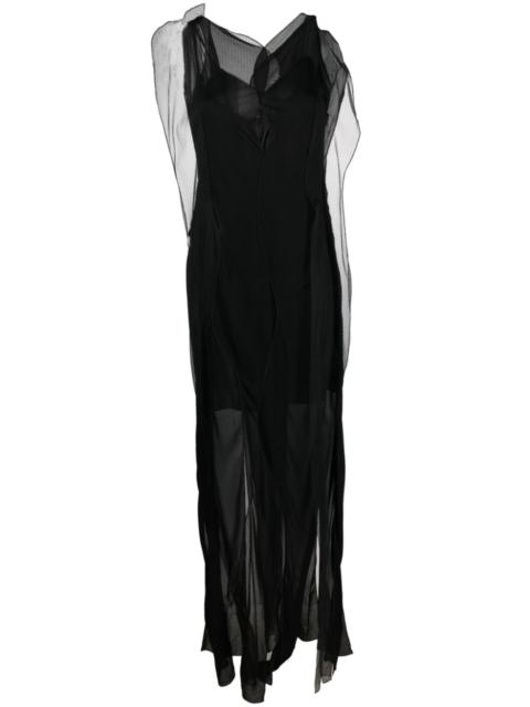 Victoria Beckham semi-sheer sleeveless maxi dress