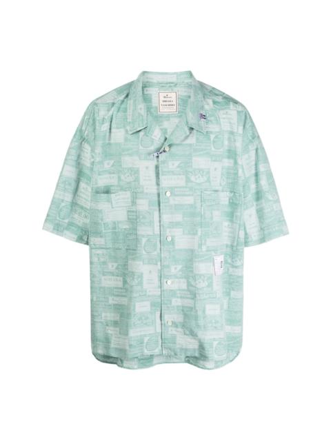 Maison MIHARAYASUHIRO graphic-print short-sleeved shirt