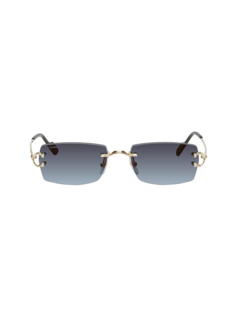 Cartier Gold 'Décor C Classique de Cartier' Sunglasses