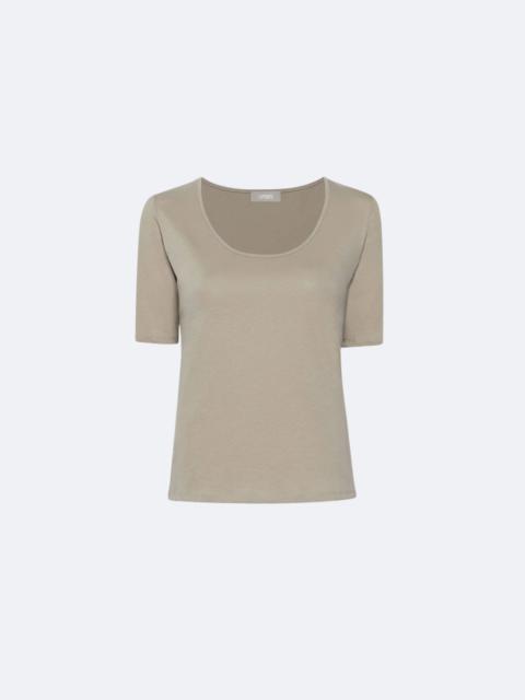 LAPOINTE Cotton Scoop Neck Tee