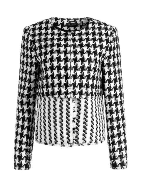 Alice + Olivia KIDMAN TWO-FER TWEED JACKET