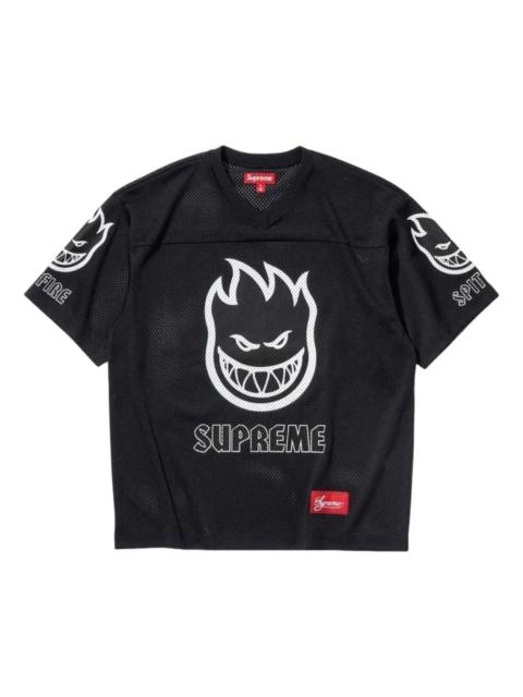Supreme Supreme x Spitfire SS26 Football Jersey 'Black' SUP-SS26-338-BLK