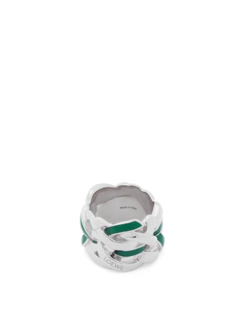 Loewe Nest ring in sterling silver and enamel