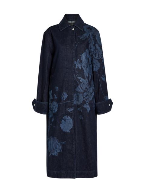 Erdem Floral-print Denim Coat