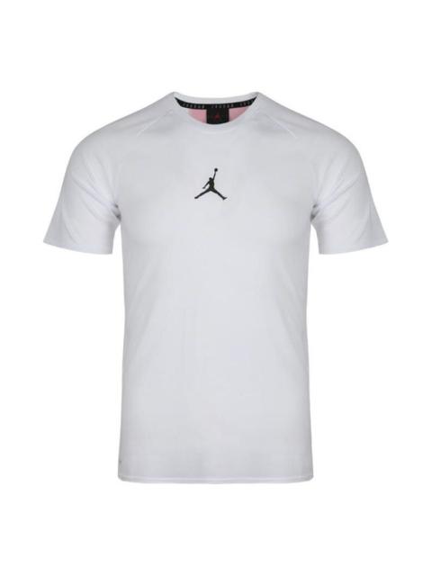 Jordan Air Jordan Basketball Sports Breathable Logo Quick Dry Short Sleeve White 889714-102