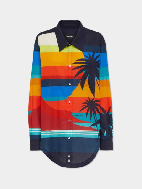 DSQUARED2 SUMMER LOVERS SUNSET SHIRT