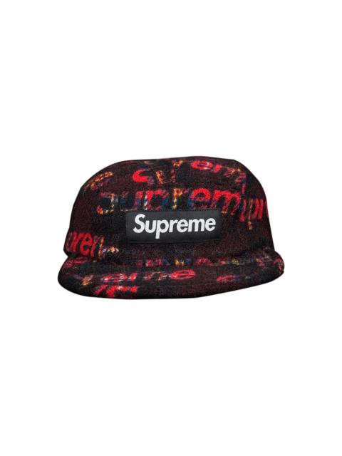 Supreme Harris Tweed Camp Cap 'Black'