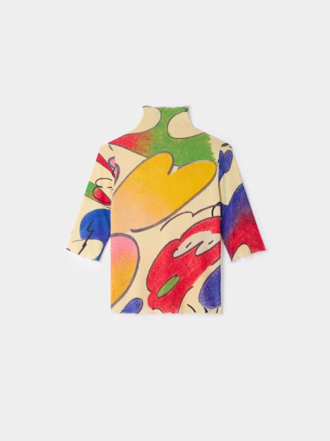 SUNNEI WHATEVER PRINT SHORTSLEEVE TOP