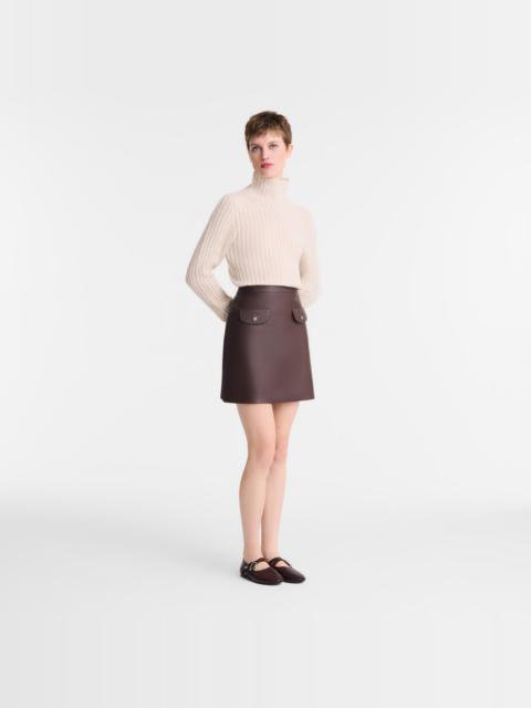 Longchamp Skirt Ebony - Leather