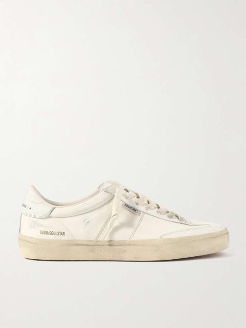 Golden Goose Soul-Star Distressed Leather Sneakers
