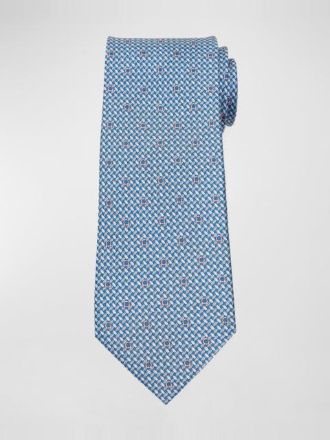 FERRAGAMO Men's Maglia Silk Tie
