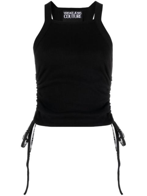 VERSACE JEANS COUTURE lace-up halterneck top