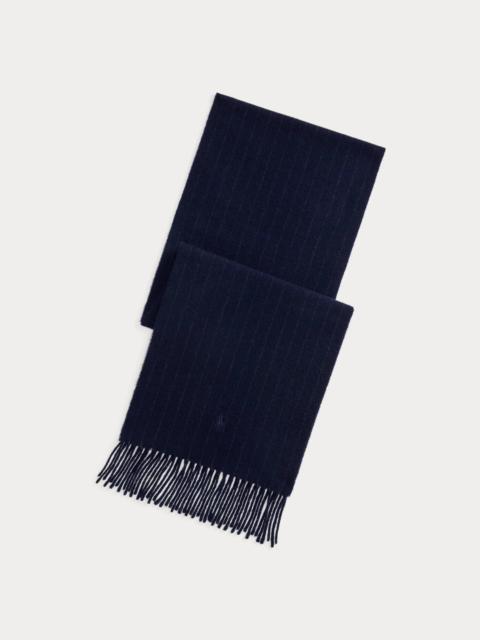 Polo Ralph Lauren Chalk-Stripe Cashmere-Wool Scarf