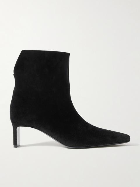 KHAITE Ona Suede Ankle Boots
