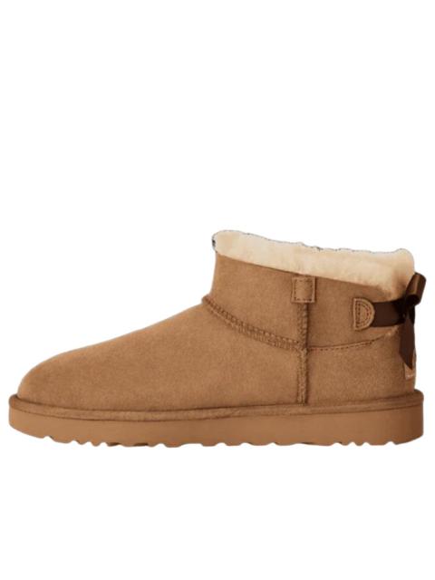 UGG (WMNS) UGG Ultra Mini Bailey Bow 'Chestnut' 1185491-CHE