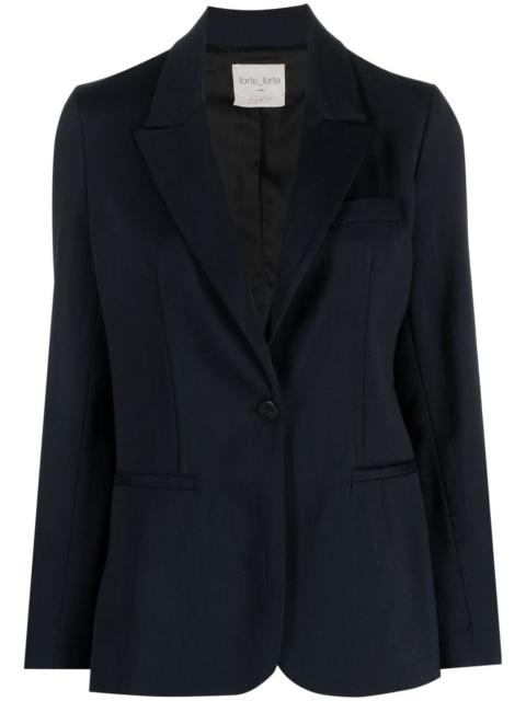 forte_forte single-breasted classic-lapel blazer