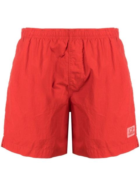 C.P. Company logo-patch swimming shorts