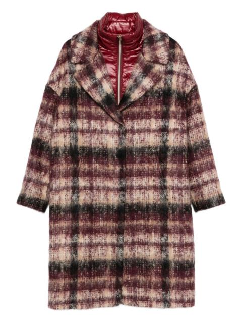 Herno checked single-breasted coat