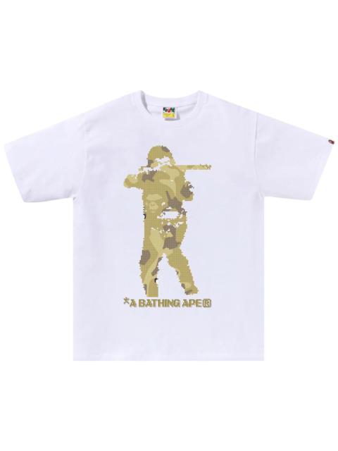 BAPE Bitmap Soldier Tee 'White'