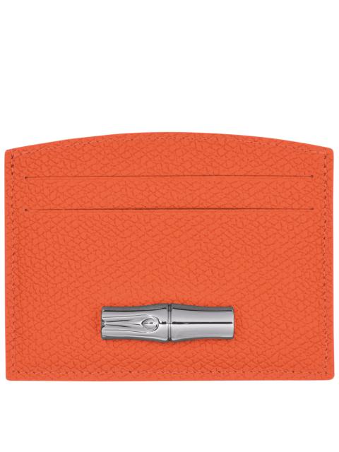 Longchamp Roseau Card holder Orange - Leather